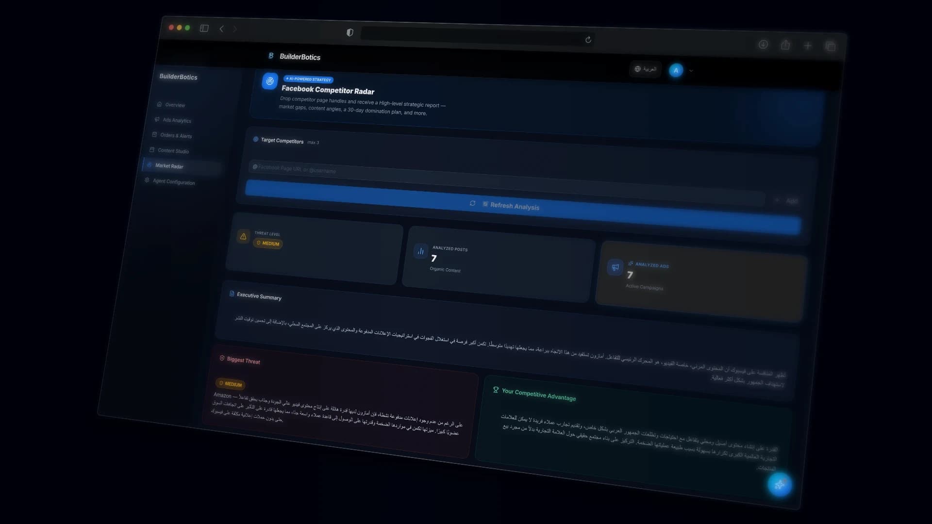 Facebook Manager analytics and optimization workspace